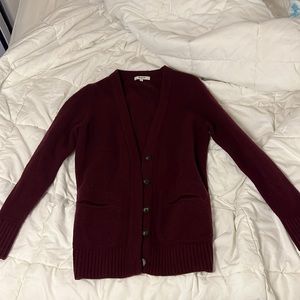 Madewell Maroon Cardigan